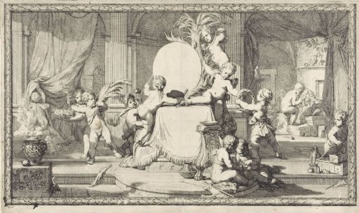 Pedestal Decorated with Putti