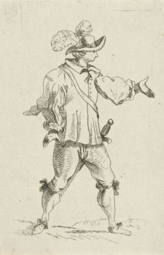 Man with sword over his shoulder