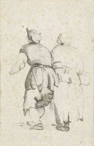 Couple seen from the back