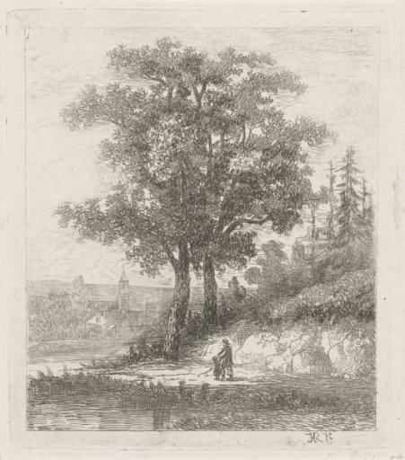 A man and a child by the water