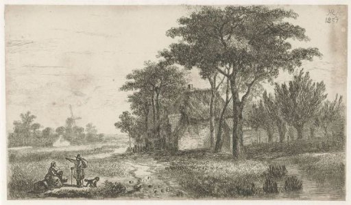 Landscape with a walker