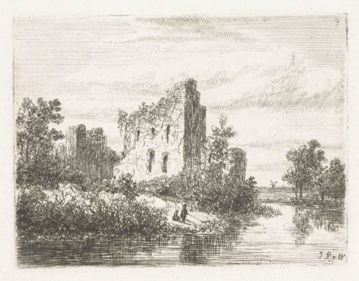 Ruin by a river