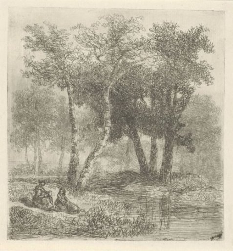 Mother and child by the water