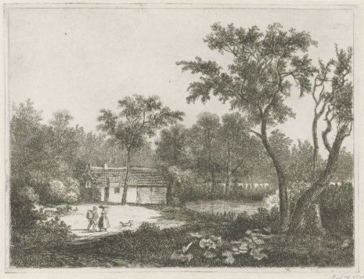 Man and Woman by a House on the Water