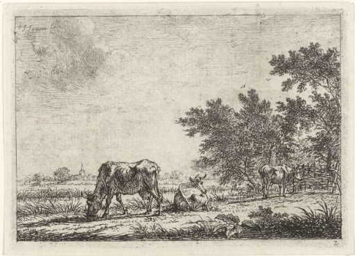 Three Cows in a Meadow