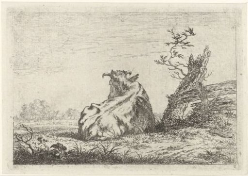 Meadow with Recumbent Cow