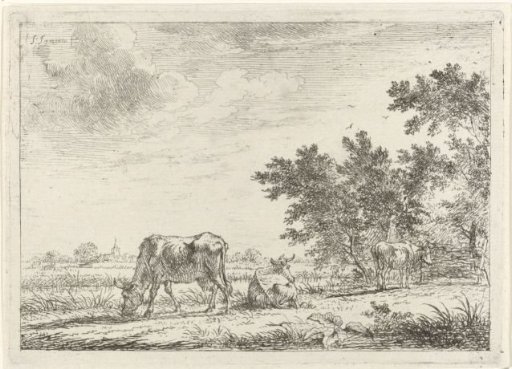 Three Cows in a Meadow