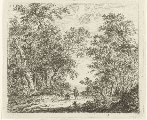 Wooded Landscape with Two Figures