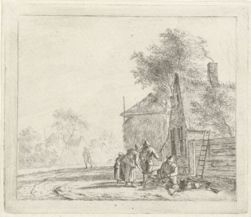 Landscape with a Farm and Hay Barn