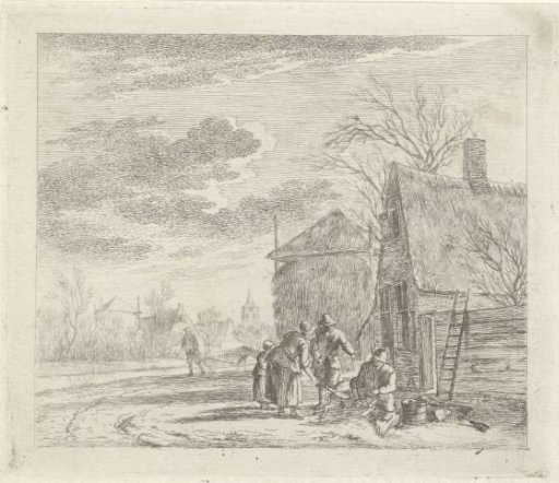 Landscape with a Farm and Hay Barn