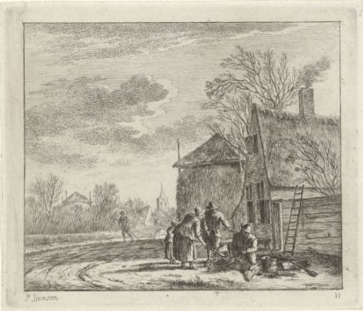 Landscape with a Farm and Hay Barn