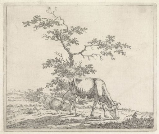 Landscape with a Grazing Cow