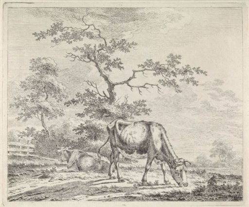 Landscape with a Grazing Cow