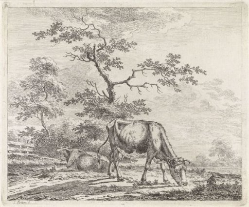 Landscape with a Grazing Cow