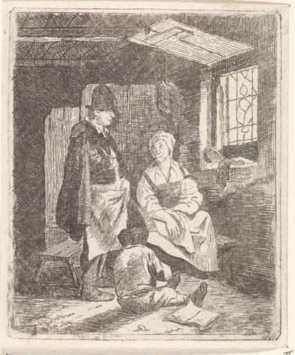 Family in an interior