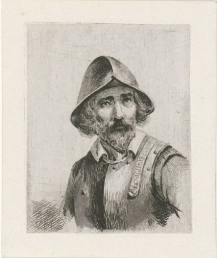 Man in Armour with a Helmet on his Head