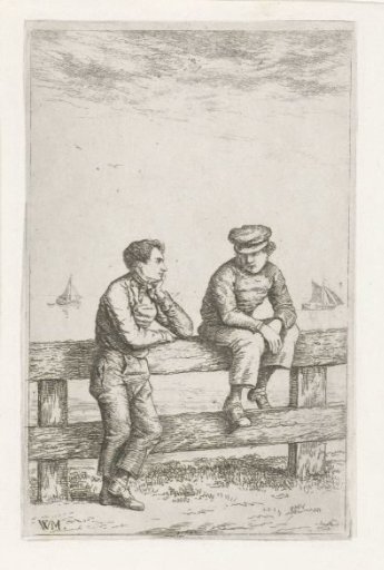 Two Boys at a Fence