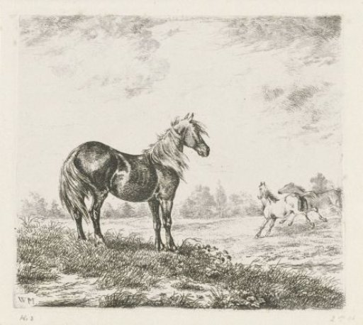 Landscape with Three Horses