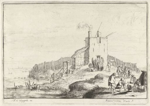 Small fort on a river