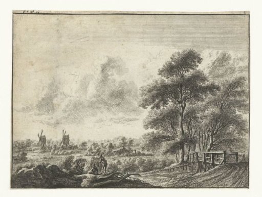 Landscape with a small bridge