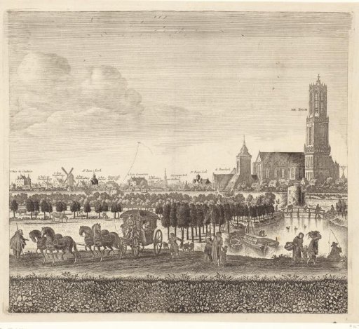 View of Utrecht from the west, (plate II)