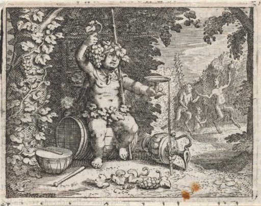 Bacchus as god of wine