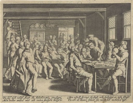 Inn with Feasting Peasants