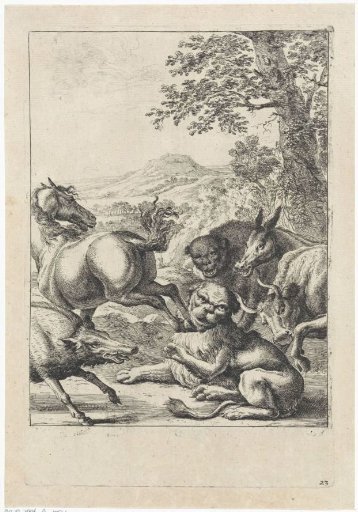 Fable of the old lion