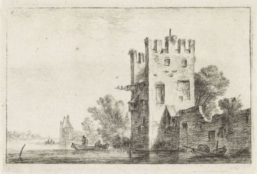Square Tower on the Water