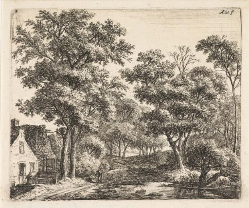 Buildings along a Forest Path