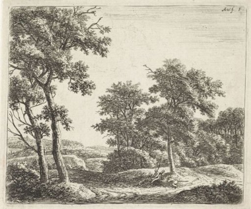 Resting Shepherds under a Tree