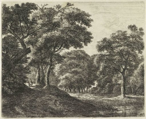 Peddler by a Pond