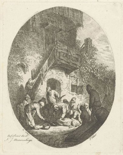 Slaughter scene