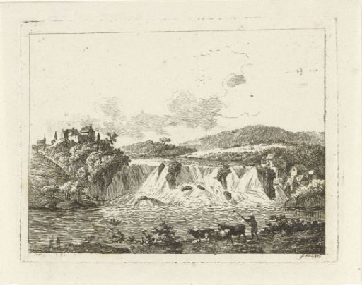 Landscape with waterfall