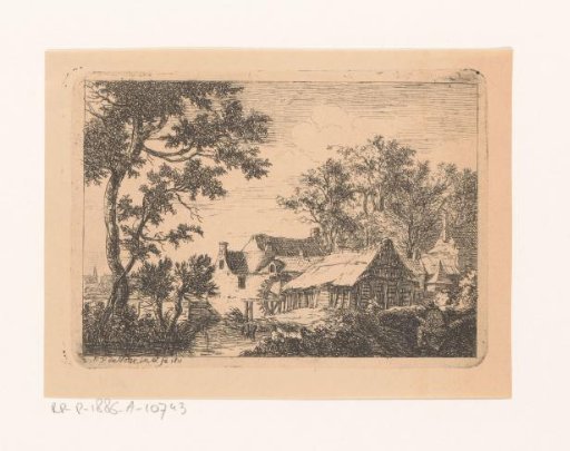 Watermill in a landscape