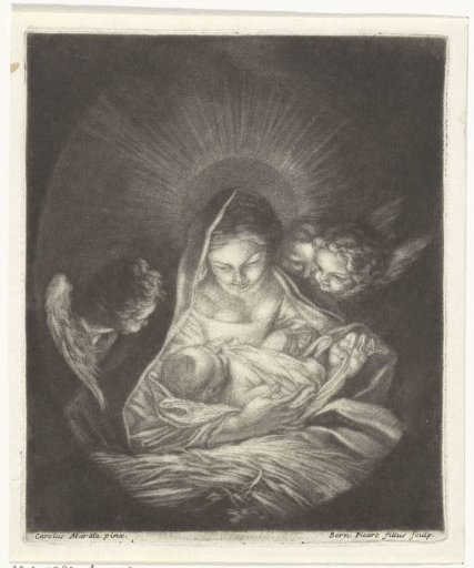Madonna and Child, Surrounded by Angels