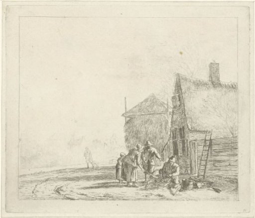 Landscape with a Farm and Hay Barn