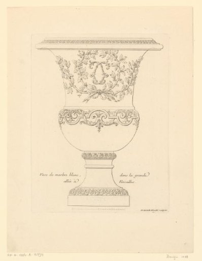 Ornamental vase with vines