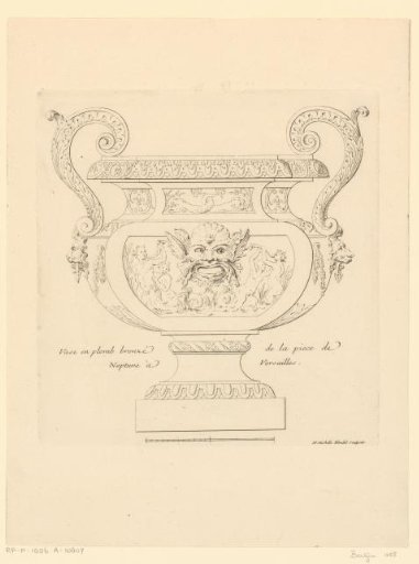 Siervaas with mask and lion heads