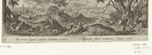 Hare hunting with beaters