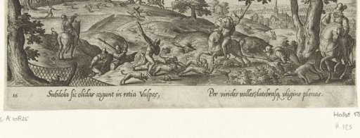 Fox hunting with horses