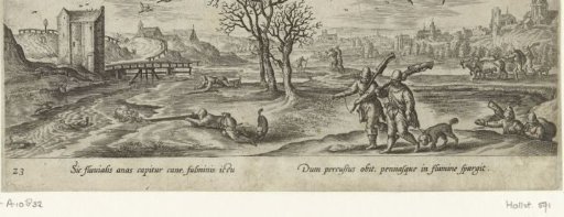 Hunting of waterfowl in winter