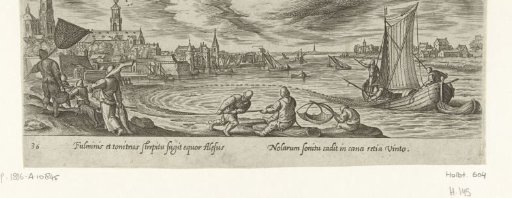 Fishing with a round net