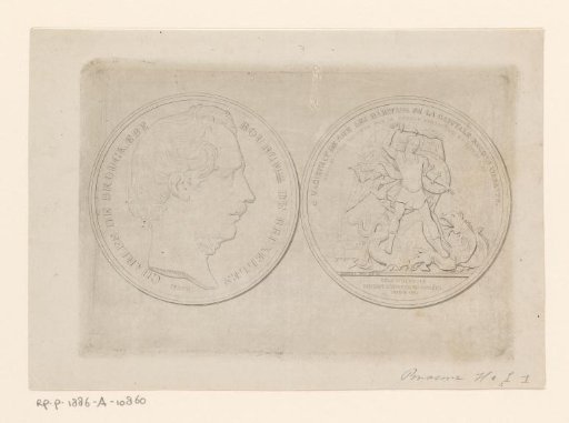 Medal presented to Charles de Brouckère