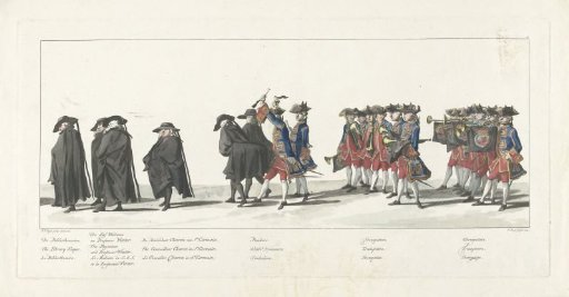 Funeral procession of William IV, 1752, plate 17