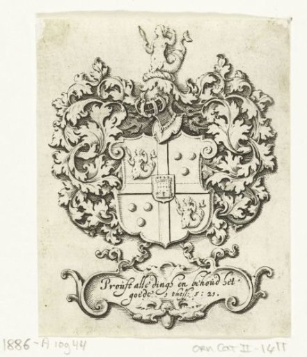 Coat of arms crowned with a mermaid