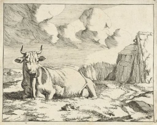 Lying cow