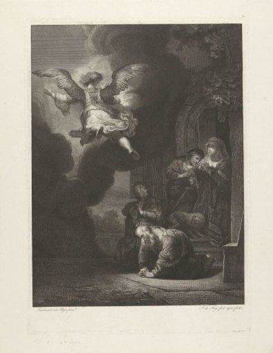 The angel leaves Tobias and his family
