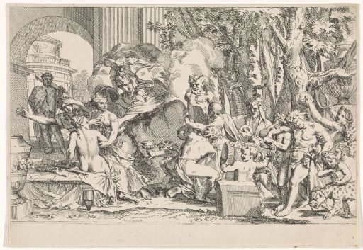 Minerva protects innocence against temptation