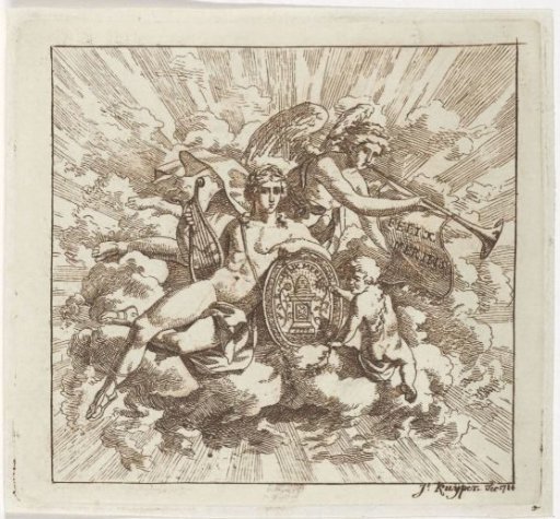 Allegorical composition on Felix Meritis
